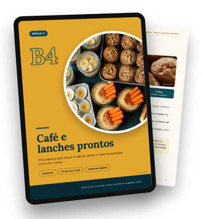 Capa do bônus Café e lanches prontos